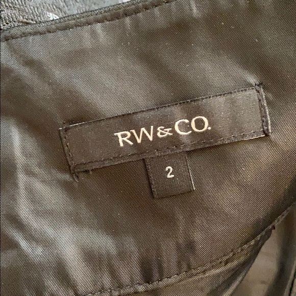 RW&Co Skirt Black Floral New with Tags - Picture 5 of 6